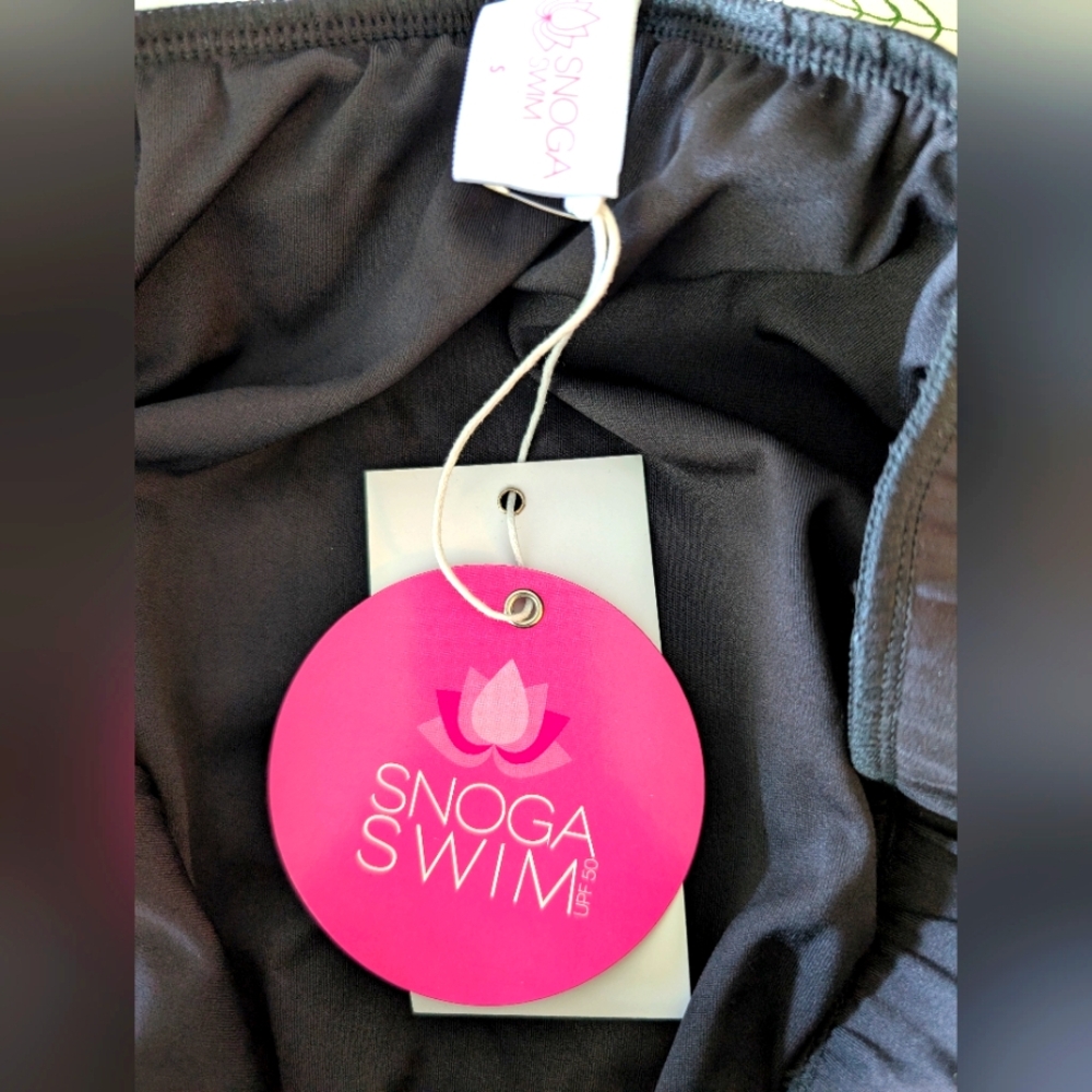 Snoga Swim Black Pencik Swim Skirt.